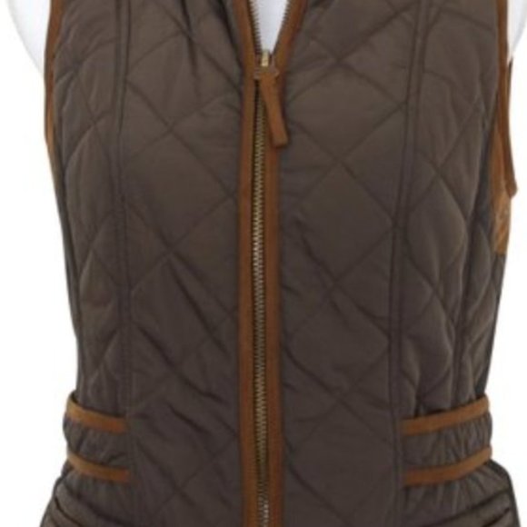 Zara quilted vest with suede trimmings - M - Picture 7 of 7